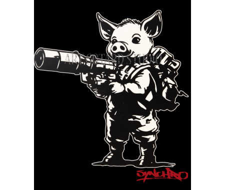 Koszulka Świnka paparazzi ,100% bawełna luźna koszulka, t-shirt